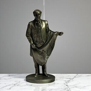 Vintage Sam Houston National Historical Society Pewter Figurine NHS 1980